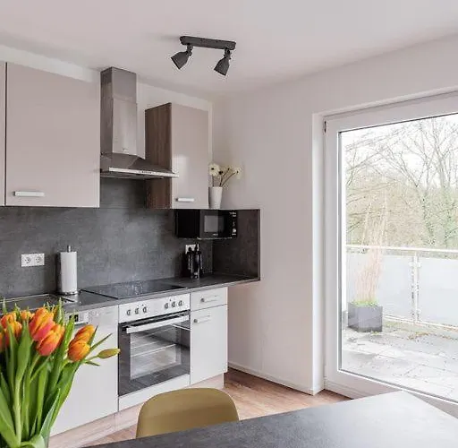 公寓 Wohnen Am Schlosspark *